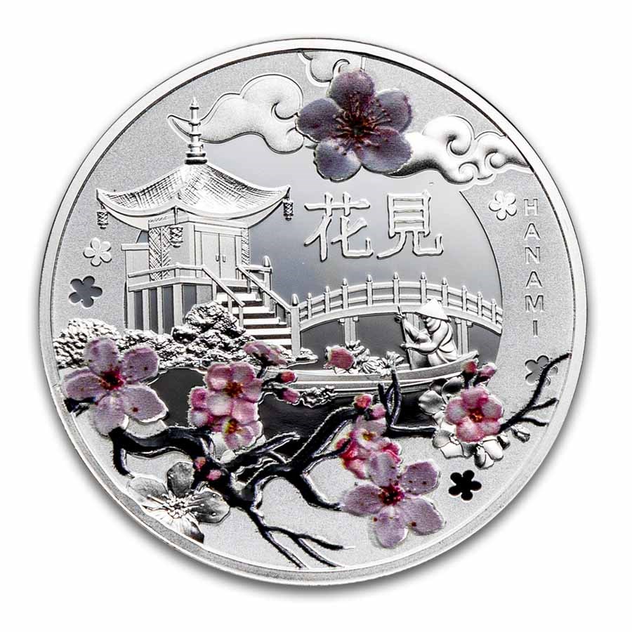 2025 Niue Silver Proof Cherry Blossoms ( with Box & COA)