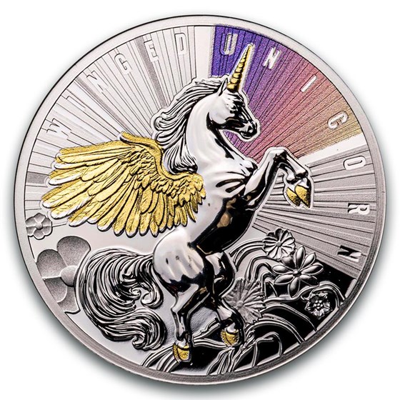 2025 Niue Silver Winged Unicorn (with Box & COA)