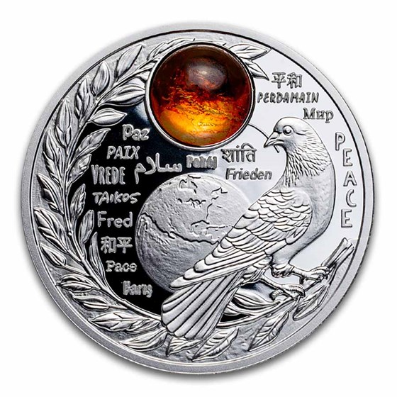 2025 Niue Silver World Peace Proof (With Box & COA) 2025 Niue Silver World Peace Proof (With Box & COA)