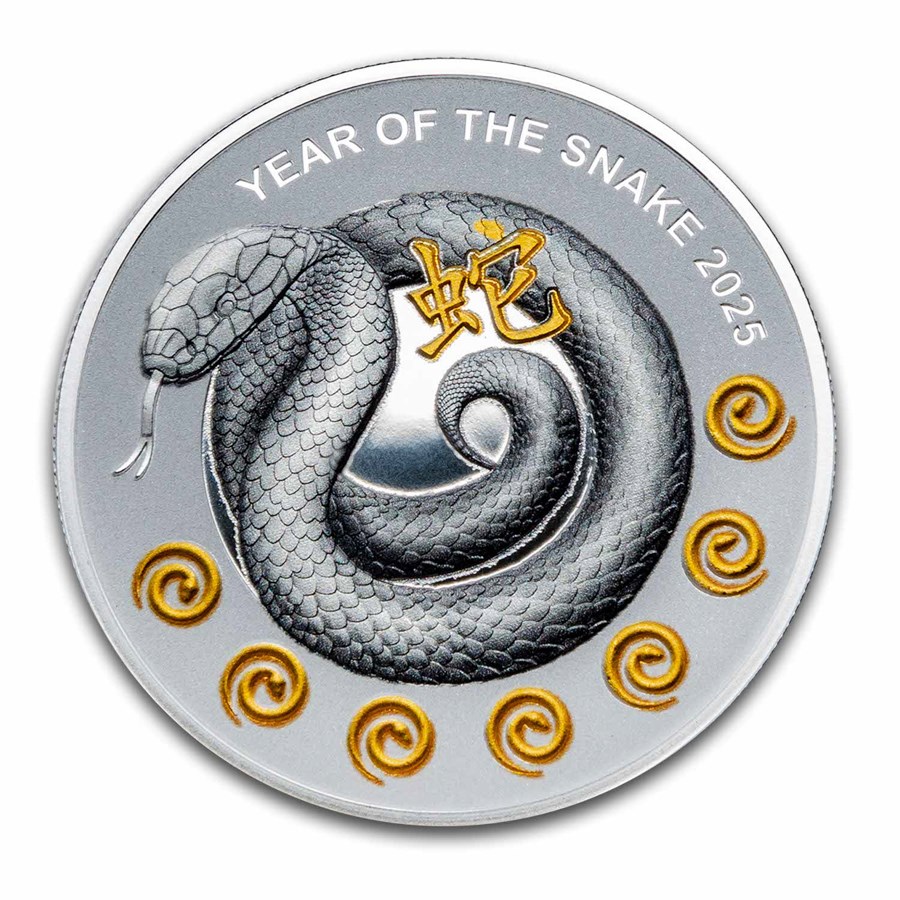 2025 Niue Silver Year of the Snake Lucky Number 7 Proof