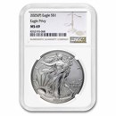 2025-(P) American Silver Eagle (Eagle Privy) MS-69 NGC