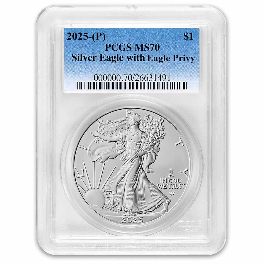 2025-(P) American Silver Eagle (Eagle Privy) MS-70 PCGS