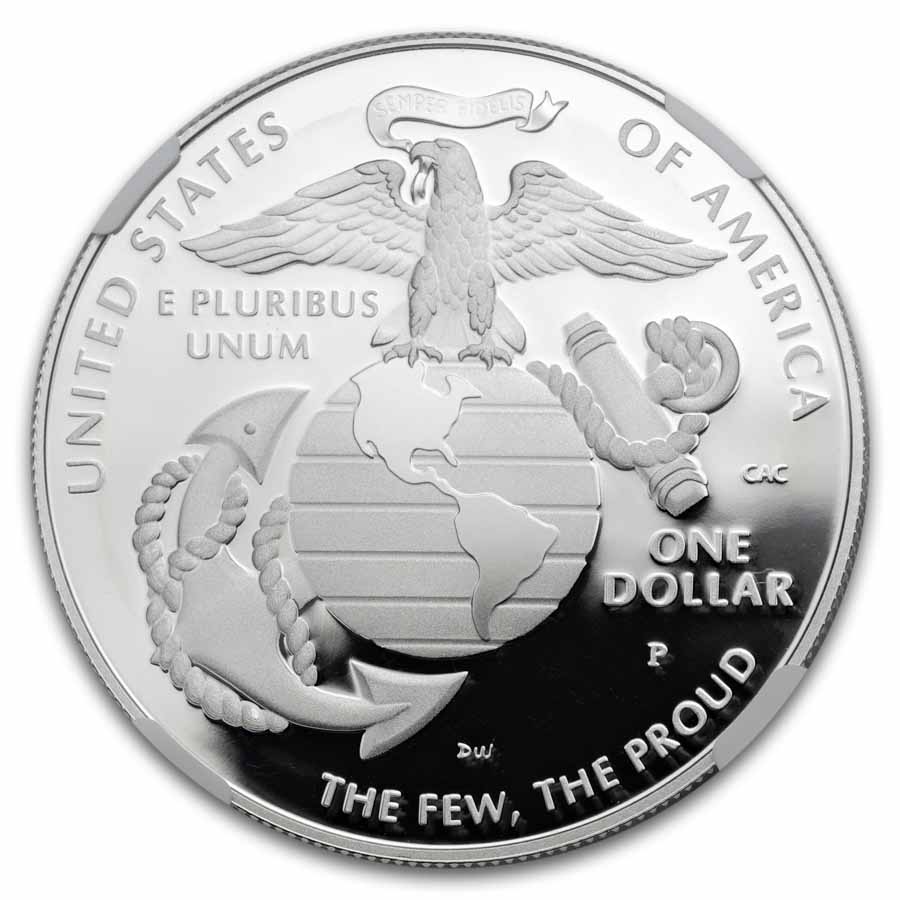 2025-P Marine Corps 250 Anniversary $1 Commem Proof PF-69 NGC