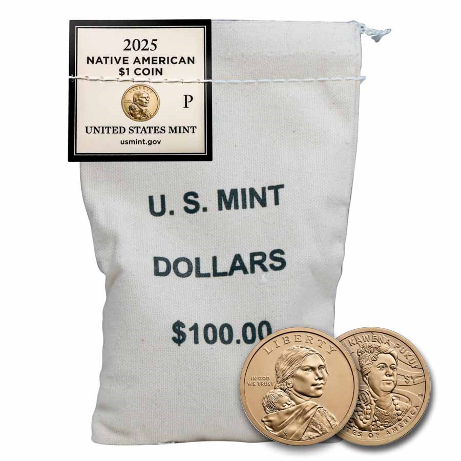 2025-P Native American $1 - Mary Kawena Pukui BU (100-Coin Bag)
