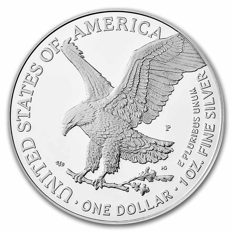 2025-P Proof Silver Eagle PR-70 PCGS (Marine Privy, AR, Black)
