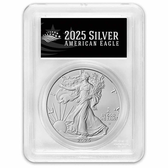 2025-(P) Silver Eagle, Eagle Privy MS-70 PCGS (FDI, Black) 2025-(P) Silver Eagle, Eagle Privy MS-70 PCGS (FDI, Black)