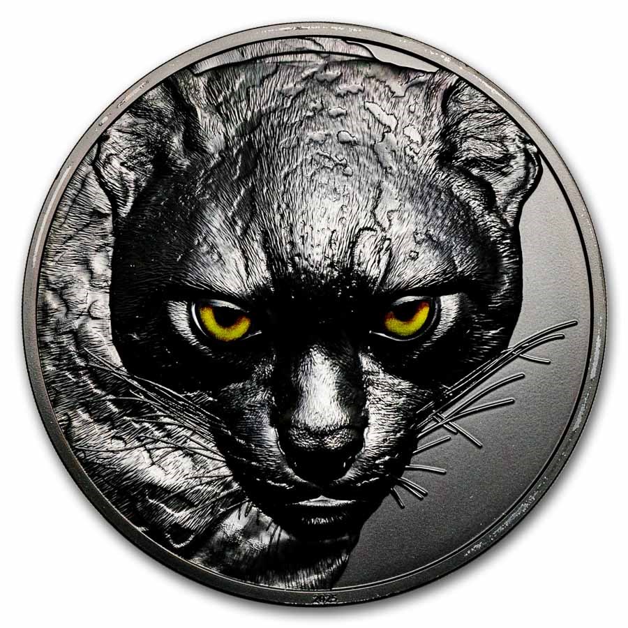 2025 Palau 1 kilo Silver Hunters by Night: Ocelot