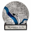 2025 Palau 1 kilo Silver Tiffany Art Metropolis: Washington D.C.