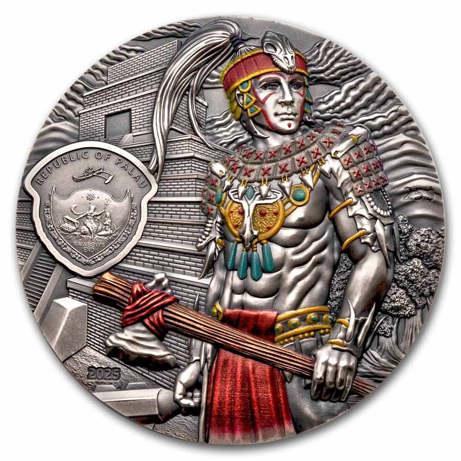 2025 Palau 5 oz Silver Lost Civilization: Mayans (w/ Box & COA)