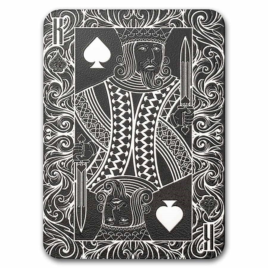 2025 PAMP 1 oz Silver King of Spades Shaped Coin