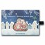 2025 PAMP 1 oz Silver Shaped & Colorized Snowman Sleigh Ride