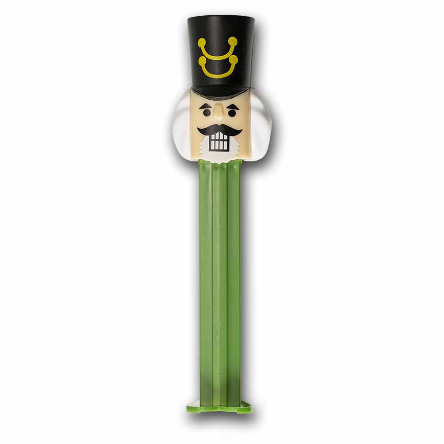 2025 PEZ® Gift Set w/Nutcracker Dispenser & 6x5 gr Silver Wafers