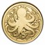 2025 Pitcairn Islands 1/2 gram Gold Ocean Wonders: Octopus