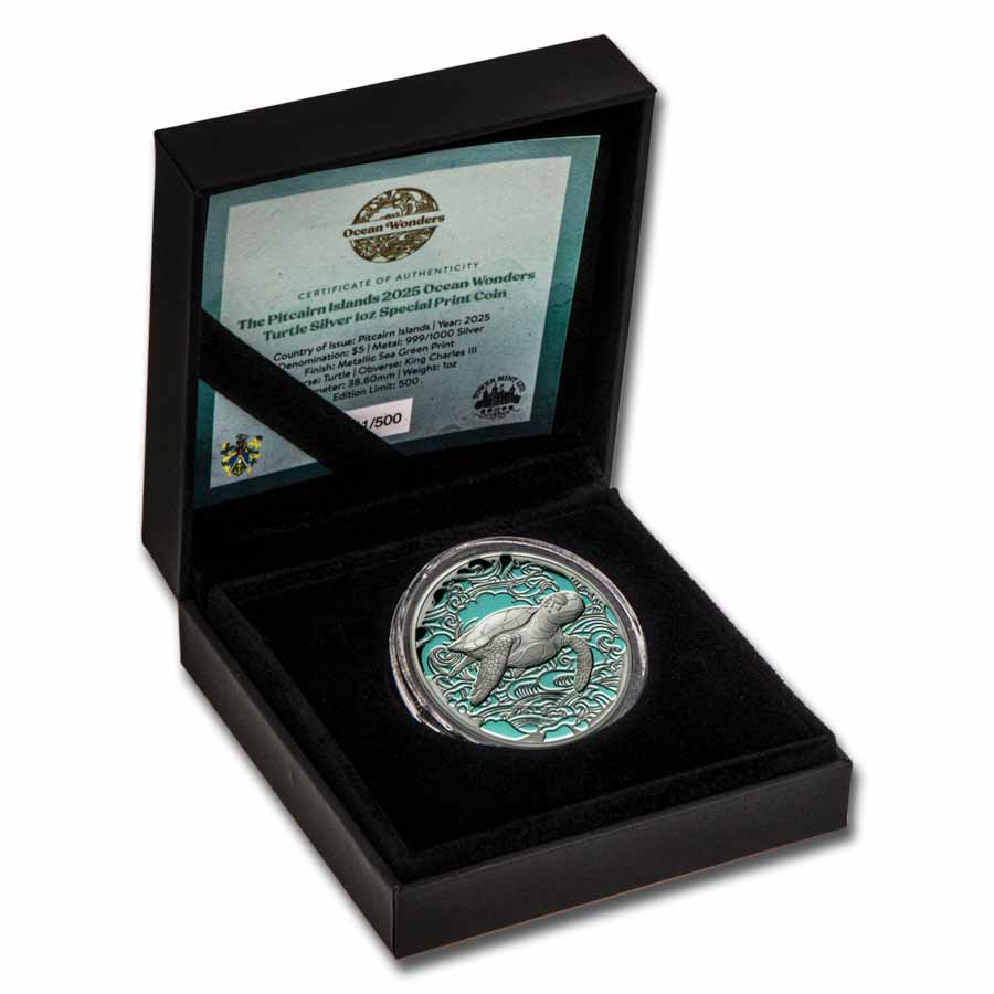 2025 Pitcairn Islands 1 oz Silver Ocean Wonders: Turtle | eBay