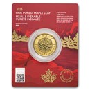 2025 RCM 1 oz Au $200 Purest Maple Leaf .99999 Assay (Abrasions)