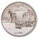 2025 RCM 2 oz Silver $30 Robert Bateman Mustang Country
