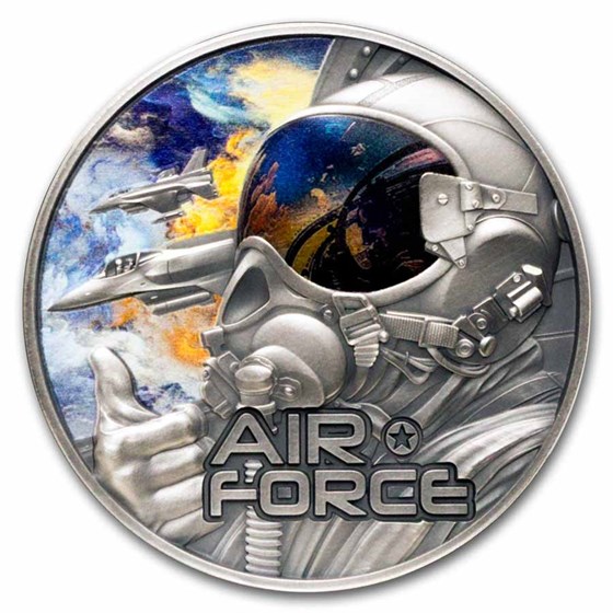 2025 Rep. of Cameroon 2 oz Silver Guardians of Freedom: Air Force 2025 Rep. of Cameroon 2 oz Silver Guardians of Freedom: Air Force