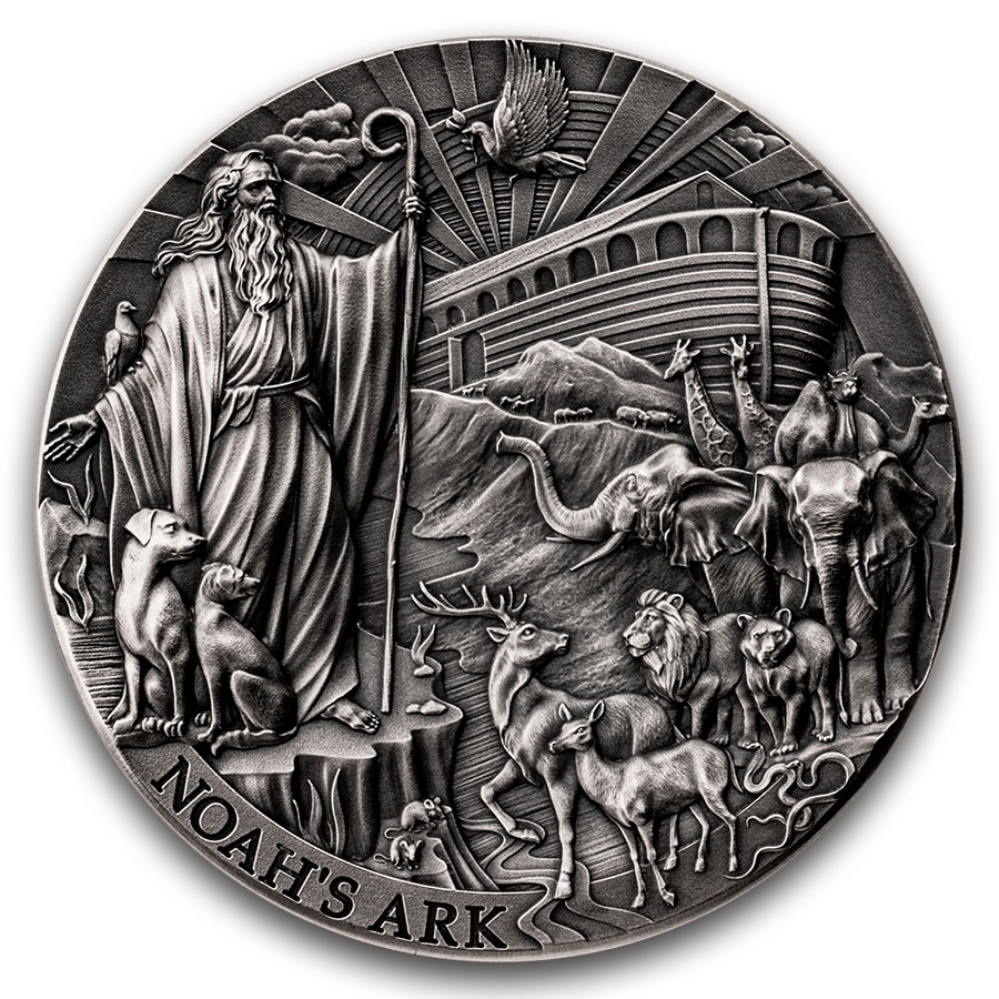 2025 Rep. of Cameroon 2 oz Silver Noah's Ark (w/ Box & COA)