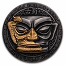 2025 Rep. of Cameroon 3 oz Silver Mask of the Ancient Shu Kingdom