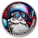 2025 Republic of Cameroon 1/2 oz Silver Cyber Santa Claus