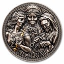 2025 Republic of Cameroon 1 oz Silver Greek Mythology; Moirai