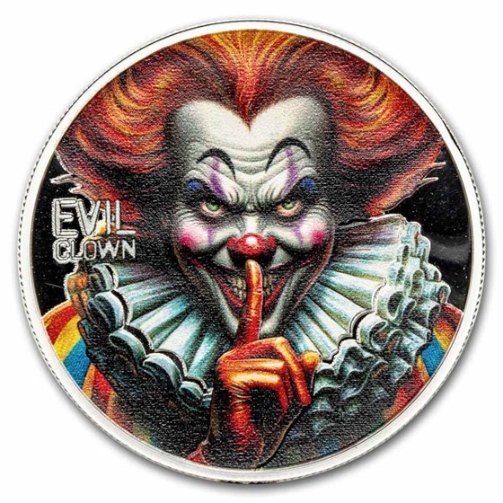 2025 Republic of Cameroon 1 oz Silver Urban Legends: Evil Clown 2025 Republic of Cameroon 1 oz Silver Urban Legends: Evil Clown