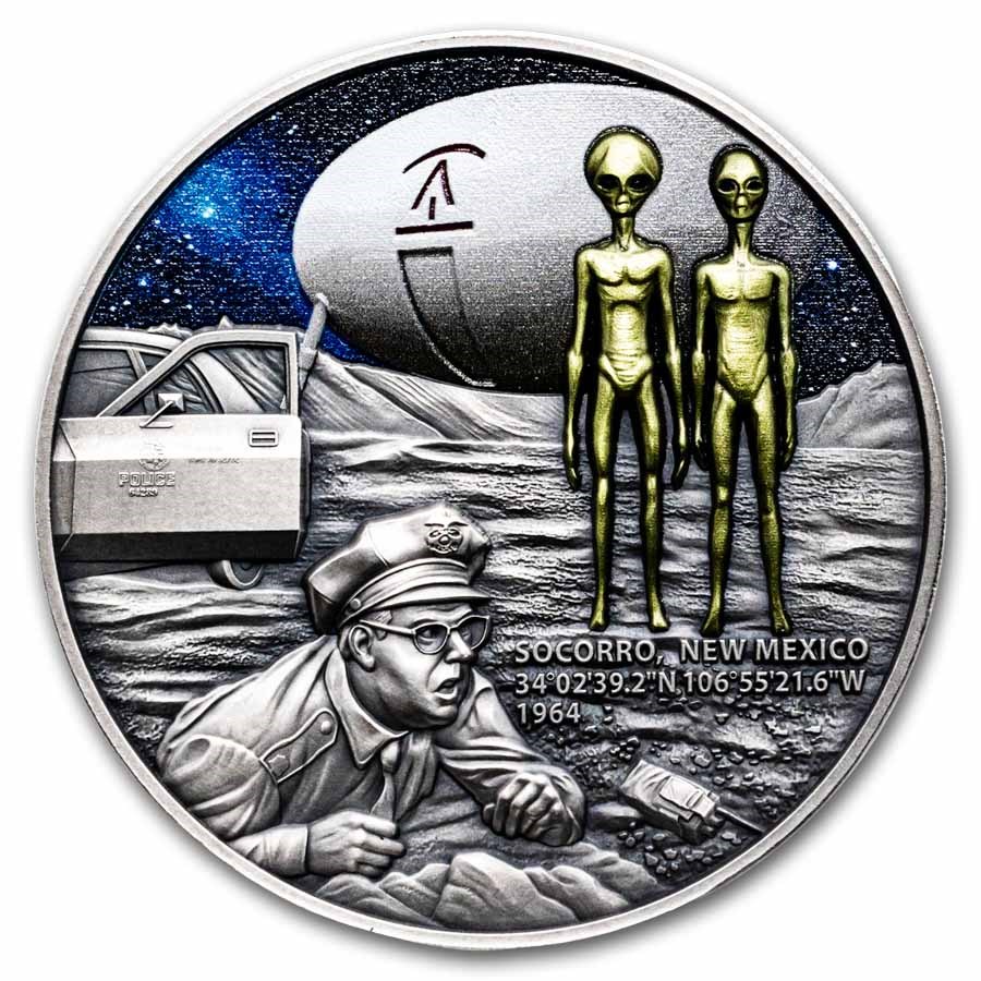 2025 Republic of Cameroon 2 oz Silver Socorro UFO Incident