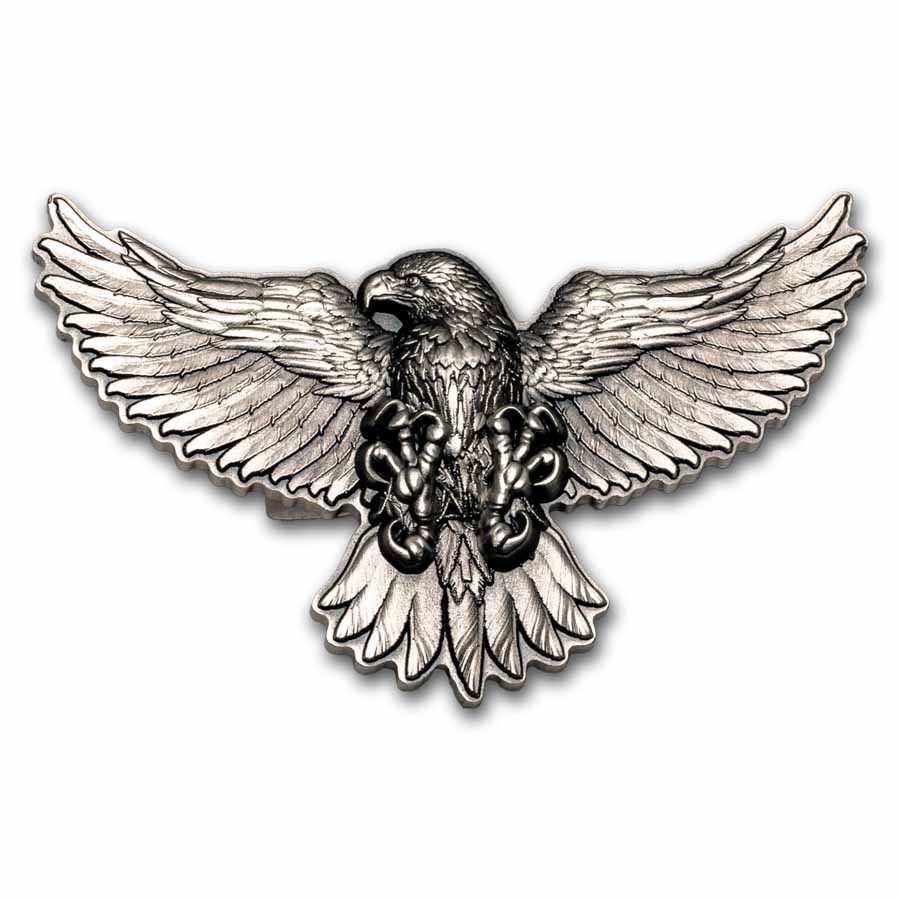 2025 Republic of Cameroon 2 oz Silver USA Bald Eagle Shaped Coin