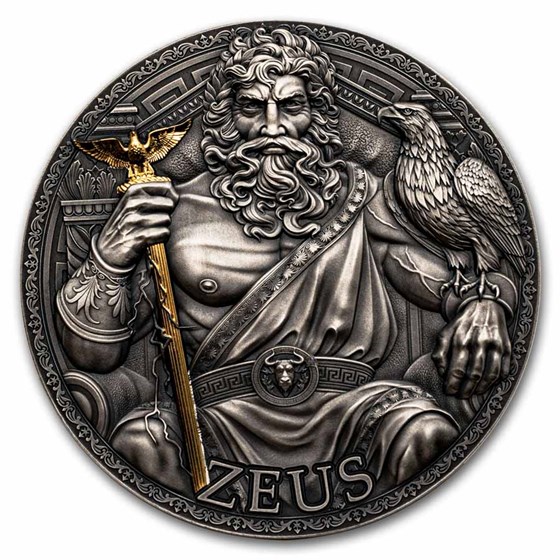 2025 Republic of Cameroon 3 oz Silver Greek Mythology; Zeus 2025 Republic of Cameroon 3 oz Silver Greek Mythology; Zeus