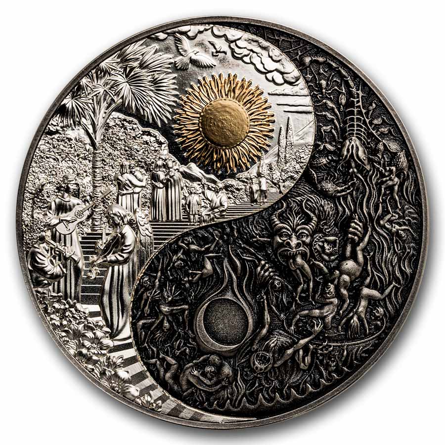 Buy 2025 Cameroon 3 oz Silver Versus: Heaven & Hell | APMEX