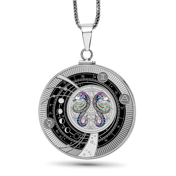2025 Republic of Cameroon Silver Coin Zodiac: Gemini Pendant 2025 Republic of Cameroon Silver Coin Zodiac: Gemini Pendant