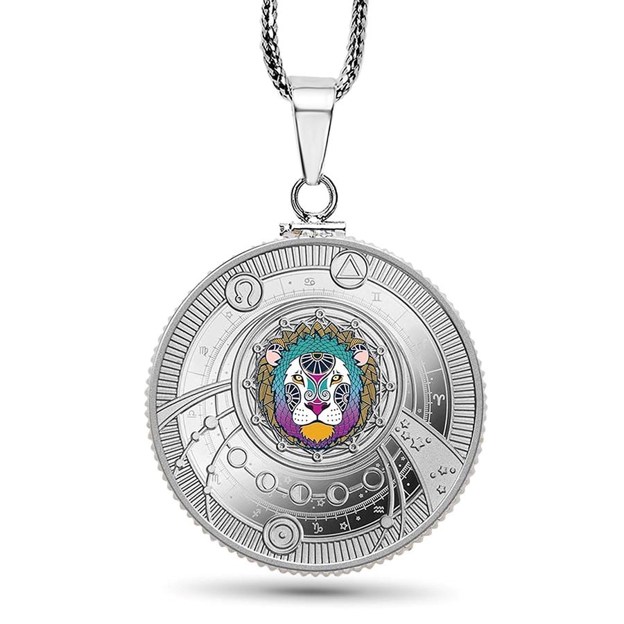 2025 Republic of Cameroon Silver Coin Zodiac: Leo Pendant