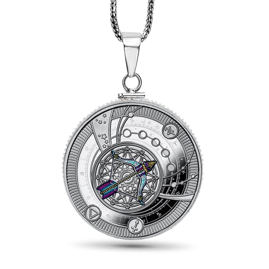 2025 Republic of Cameroon Silver Coin Zodiac: Sagittarius Pendant