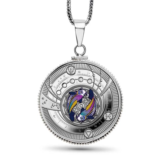 2025 Republic of Cameroon Silver Coin Zodiac Sign: Pisces Pendant 2025 Republic of Cameroon Silver Coin Zodiac Sign: Pisces Pendant