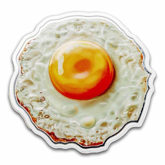 2025 Republic of Cameroon Silver Proof Fried Egg (w/ Box & COA) 2025 Republic of Cameroon Silver Proof Fried Egg (w/ Box & COA)