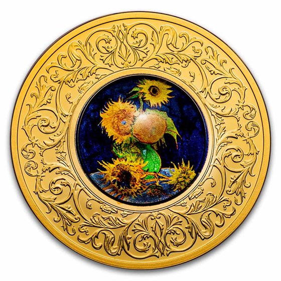 2025 Republic of Cameroon Silver Vincent Van Gogh: Sunflowers