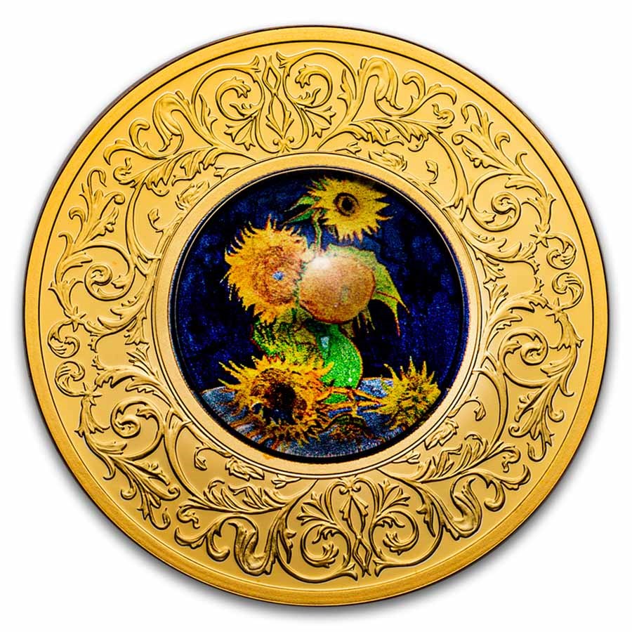 2025 Republic of Cameroon Silver Vincent Van Gogh: Sunflowers