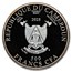 2025 Republic of Cameroon Silver Year of the Snake Black Proof