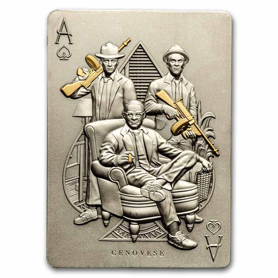 2025 Republic of Chad 2 oz Silver Genovese Crime Family Coin Card 2025 Republic of Chad 2 oz Silver Genovese Crime Family Coin Card