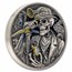 2025 Republic of Ghana 1 oz Silver Antique Memento Mori: Miner