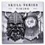 2025 Republic of Ghana 1 oz Silver Shaped Viking Skull (Box/COA)
