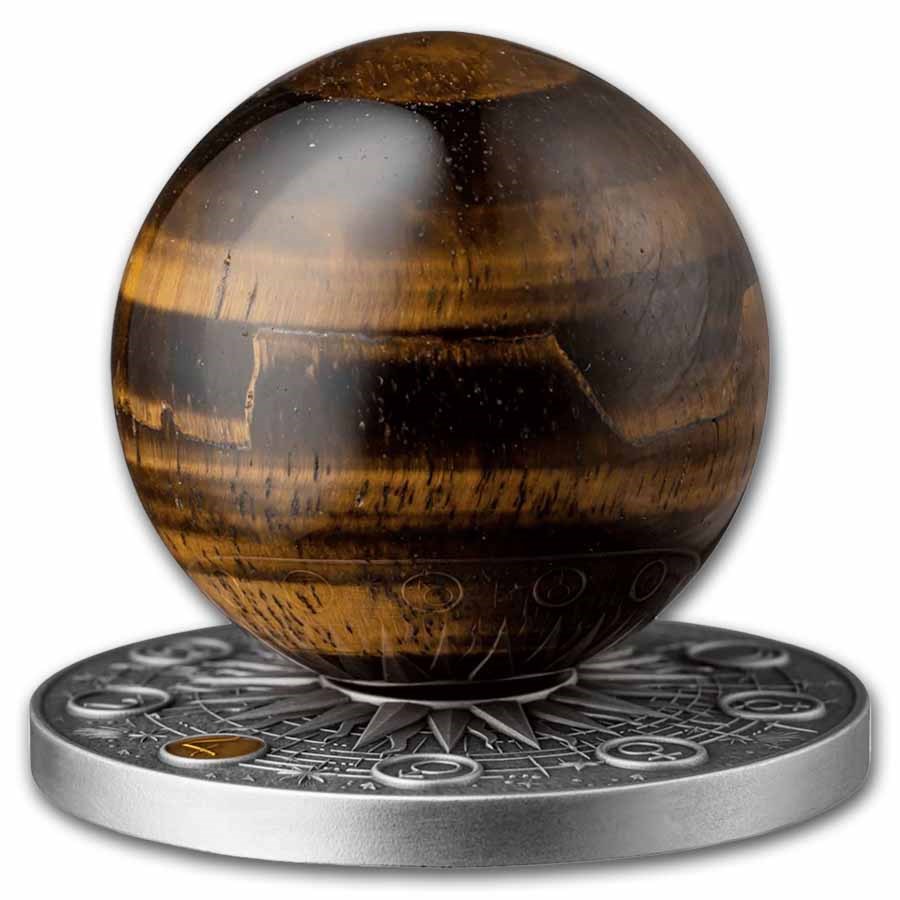 Silver Solar System 2025 Republic of Ghana 2 oz Silver Solar System: Jupiter