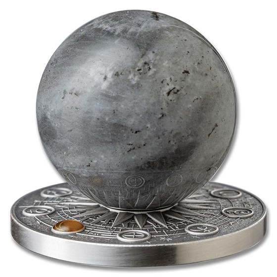 2025 Republic of Ghana 2 oz Silver Solar System: Moon Box & COA 2025 Republic of Ghana 2 oz Silver Solar System: Moon Box & COA