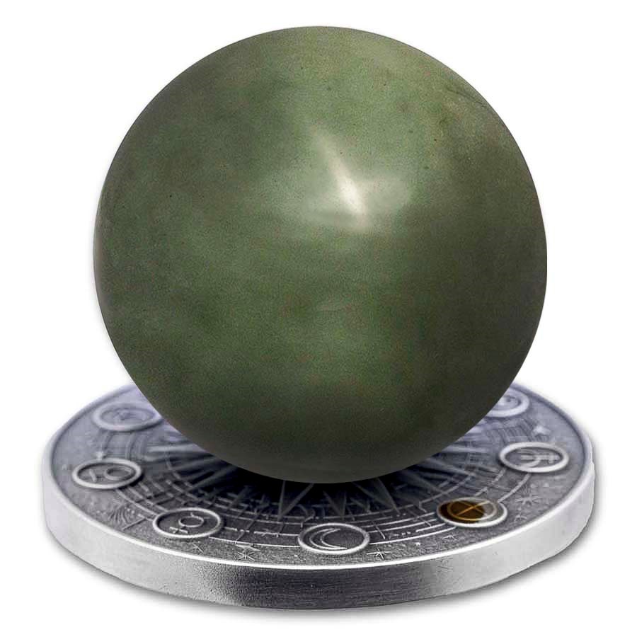 2025 Republic of Ghana 2 oz Silver Solar System: Uranus-Box & COA