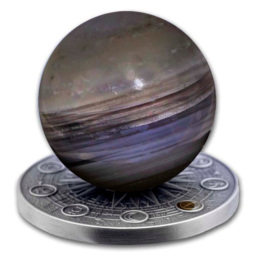 2025 Republic of Ghana 2 oz Silver Solar System: Venus Box & COA