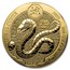 2025 Rwanda 1 oz Gold Lunar Year of the Snake BU