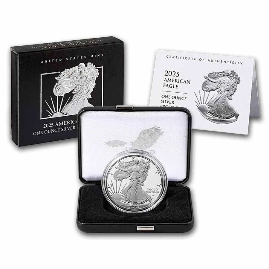2025-S 1 oz Proof American Silver Eagle (w/Box & COA)