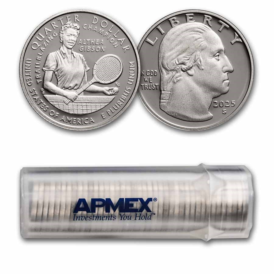 2025-S Althea Gibson Women's Quarter Gem Proof 40-Coin Roll