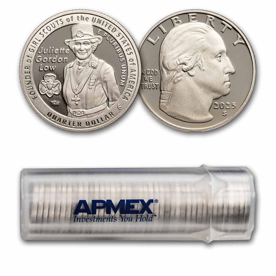 2025-S Juliette Gordon Low Women Quarter Gem Proof 40-Coin Roll 2025-S Juliette Gordon Low Women Quarter Gem Proof 40-Coin Roll