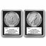 2025-S Morgan & Peace Reverse Proof Set PR-70 PCGS (FDI, Black)